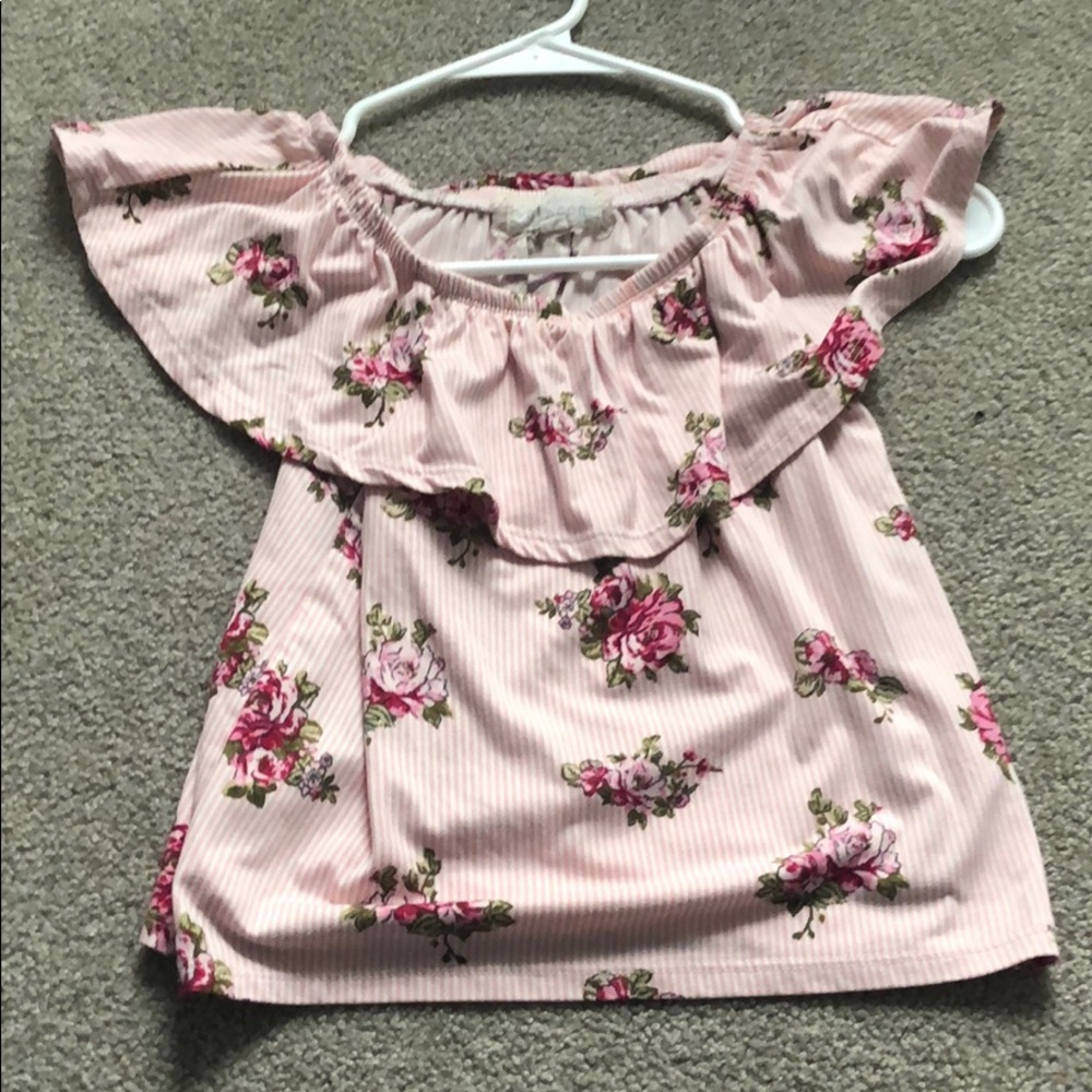 Btween Off The Shoulder Crop Top
